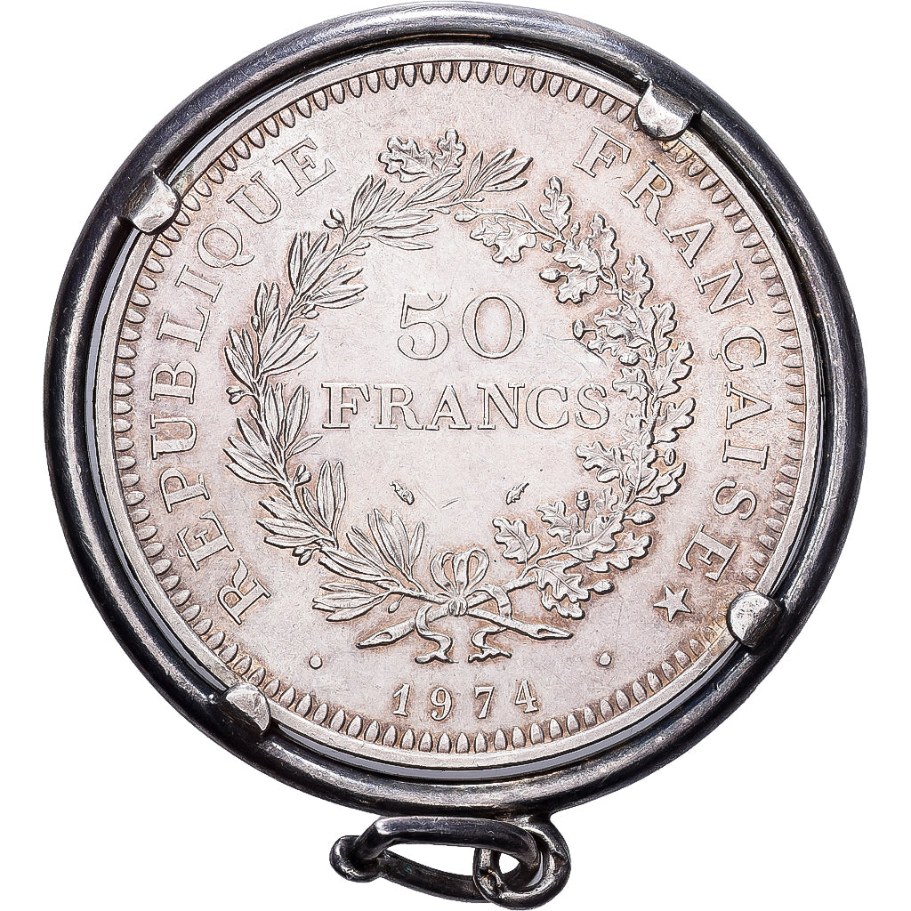 Francia, 50 Francs, Hercule, 1974, Paris, Plata, EBC, KM:941.1