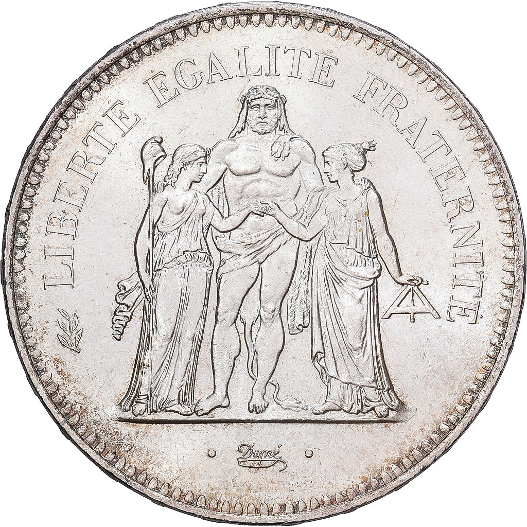 Francia, 50 Francs, Hercule, 1975, Paris, Plata, SC, KM:941.1