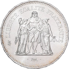 France, 50 Francs, Hercule, 1977, Paris, Silver, MS(60-62), KM:941.1