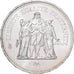 France, 50 Francs, Hercule, 1977, Paris, Silver, MS(60-62), KM:941.1