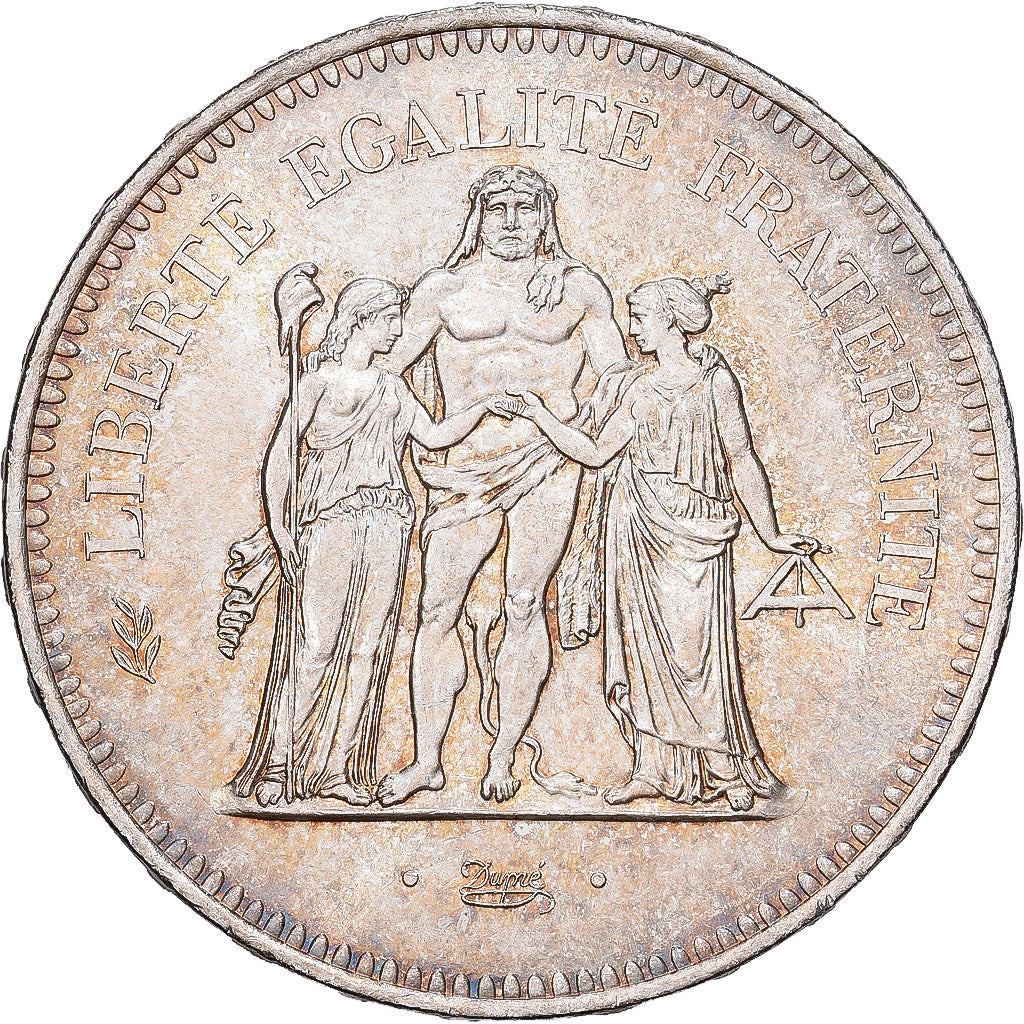 Francia, 50 Francs, Hercule, 1978, Paris, Plata, SC, KM:941.1