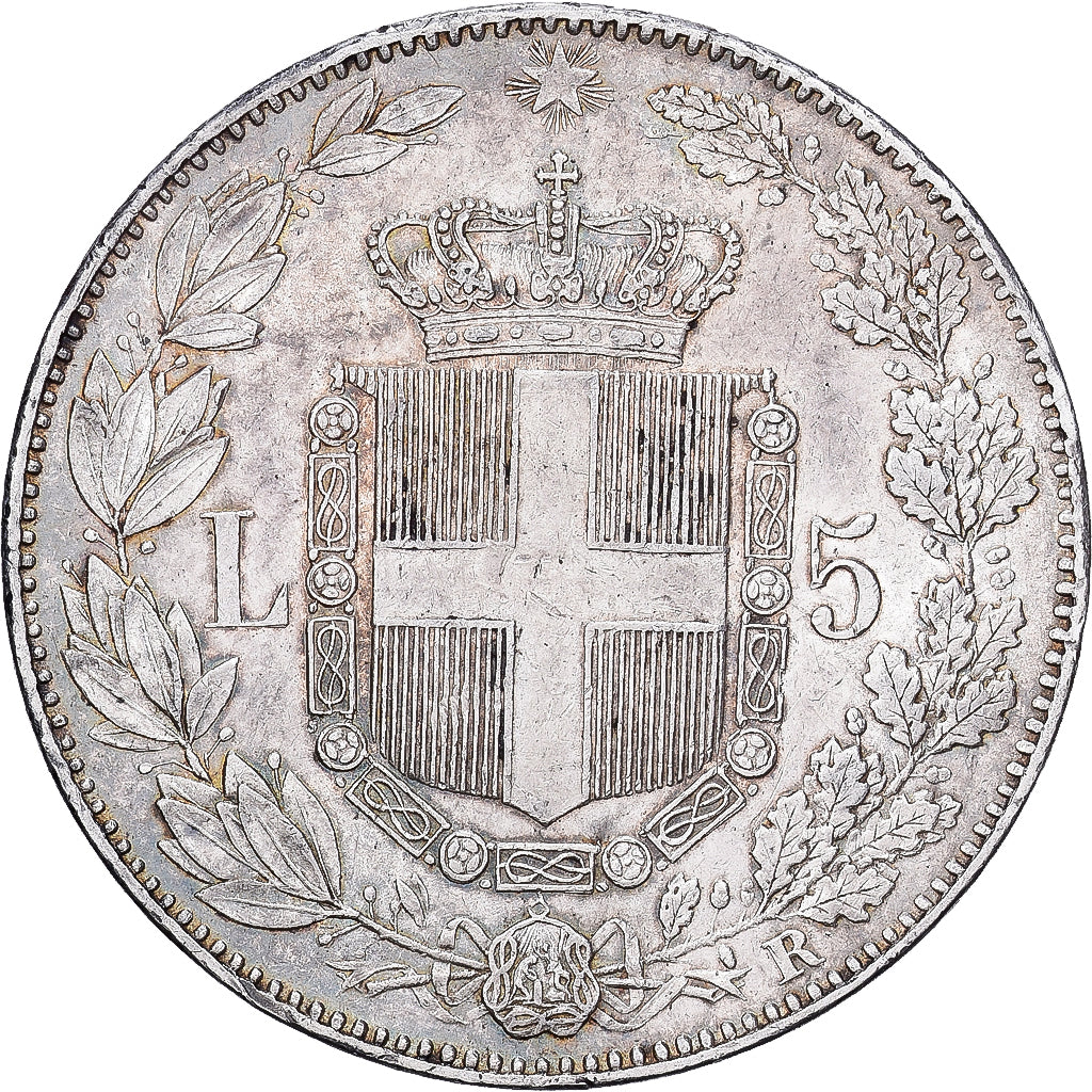 Italien, Umberto I, 5 Lire, 1879, Rome, Silber, SS+, KM:20
