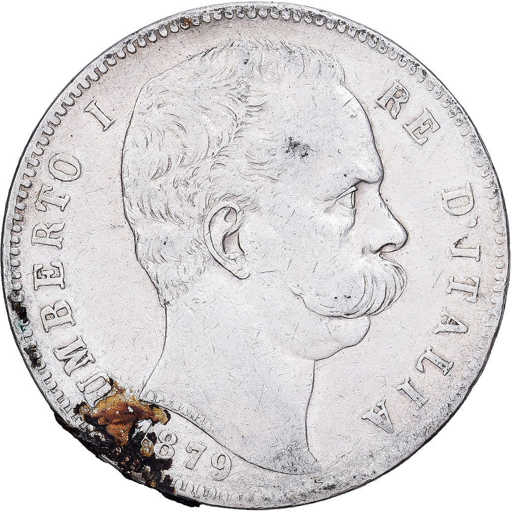 Italien, Umberto I, 5 Lire, 1879, Rome, Silber, SS+, KM:20