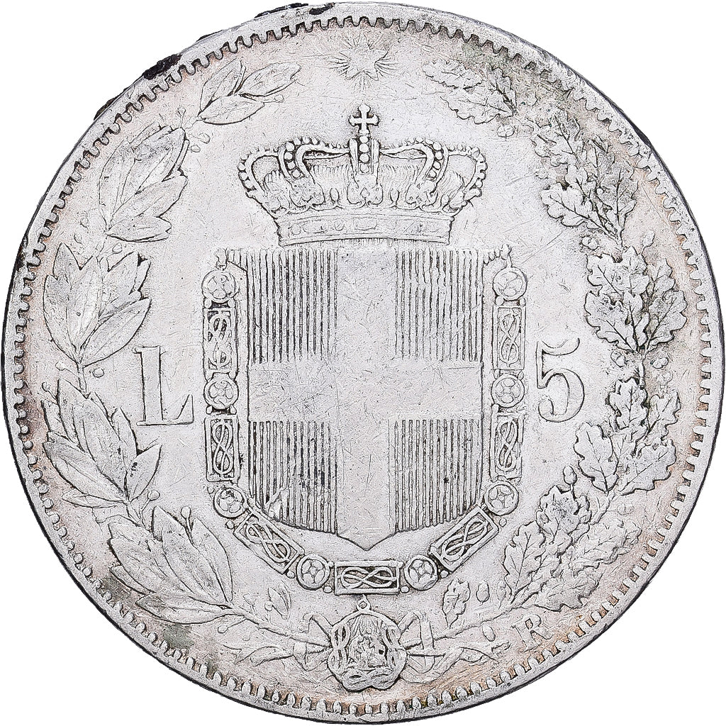Italien, Umberto I, 5 Lire, 1879, Rome, Silber, SS+, KM:20