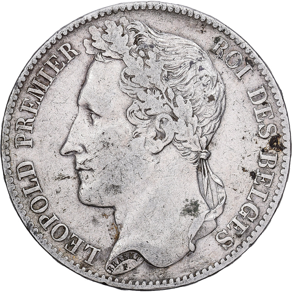 Belgium, Leopold I, 5 Francs, 5 Frank, 1849, Bruxelles, Silver, EF(40-45)