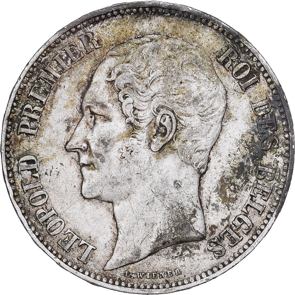 Belgium, Leopold I, 5 Francs, 5 Frank, 1858, Bruxelles, Silver, VF(30-35), KM:17