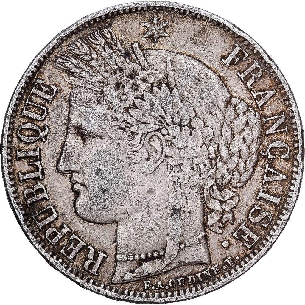 France, 5 Francs, Cérès, 1850, Paris, Silver, VF(20-25), KM:761.1