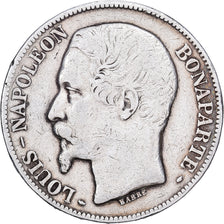 Francia, 5 Francs, Napoléon III, 1852, Paris, Argento, B+, KM:773.1