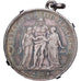 Francia, 5 Francs, Hercule, 1874, Paris, Plata, BC+, KM:820.1
