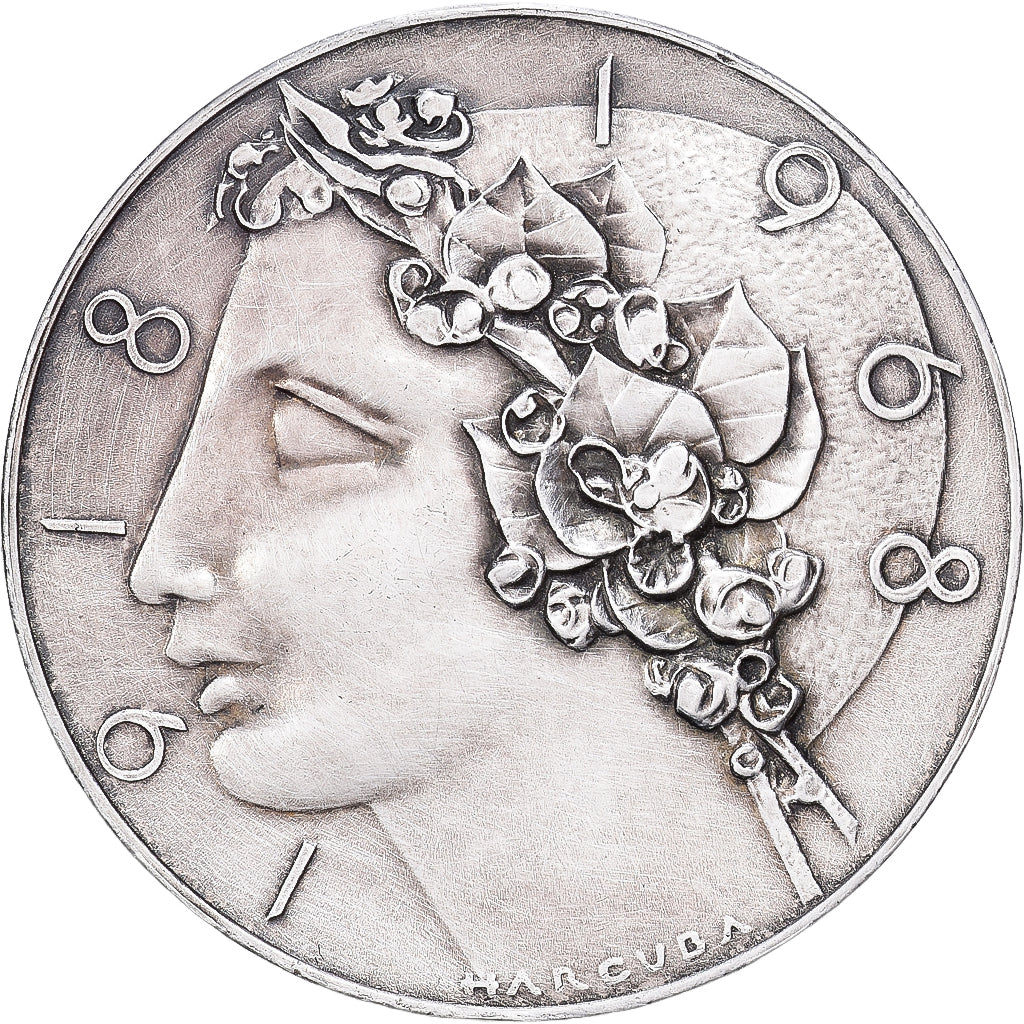 Tsjecho-Slowakije, 50 Korun, 1968, Zilver, ZF, KM:65