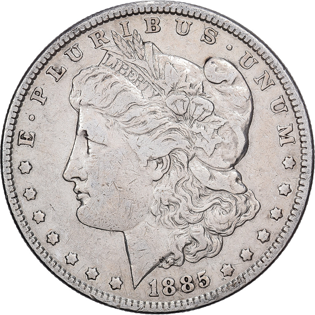 Vereinigte Staaten, Dollar, Morgan, 1885, Philadelphia, Silber, S, KM:110