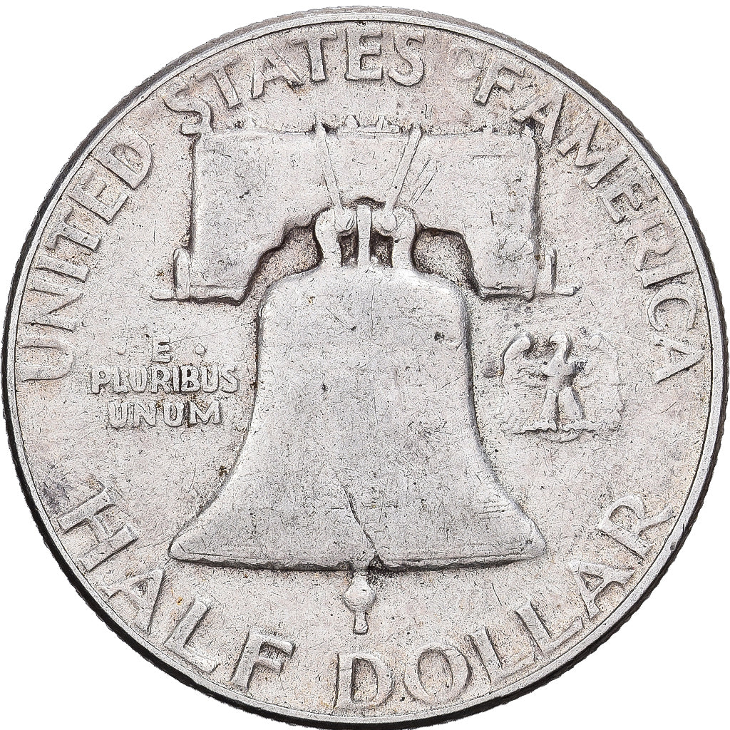 USA, Half Dollar, Franklin, 1957, Philadelphia, Srebro, VF(20-25), KM:199