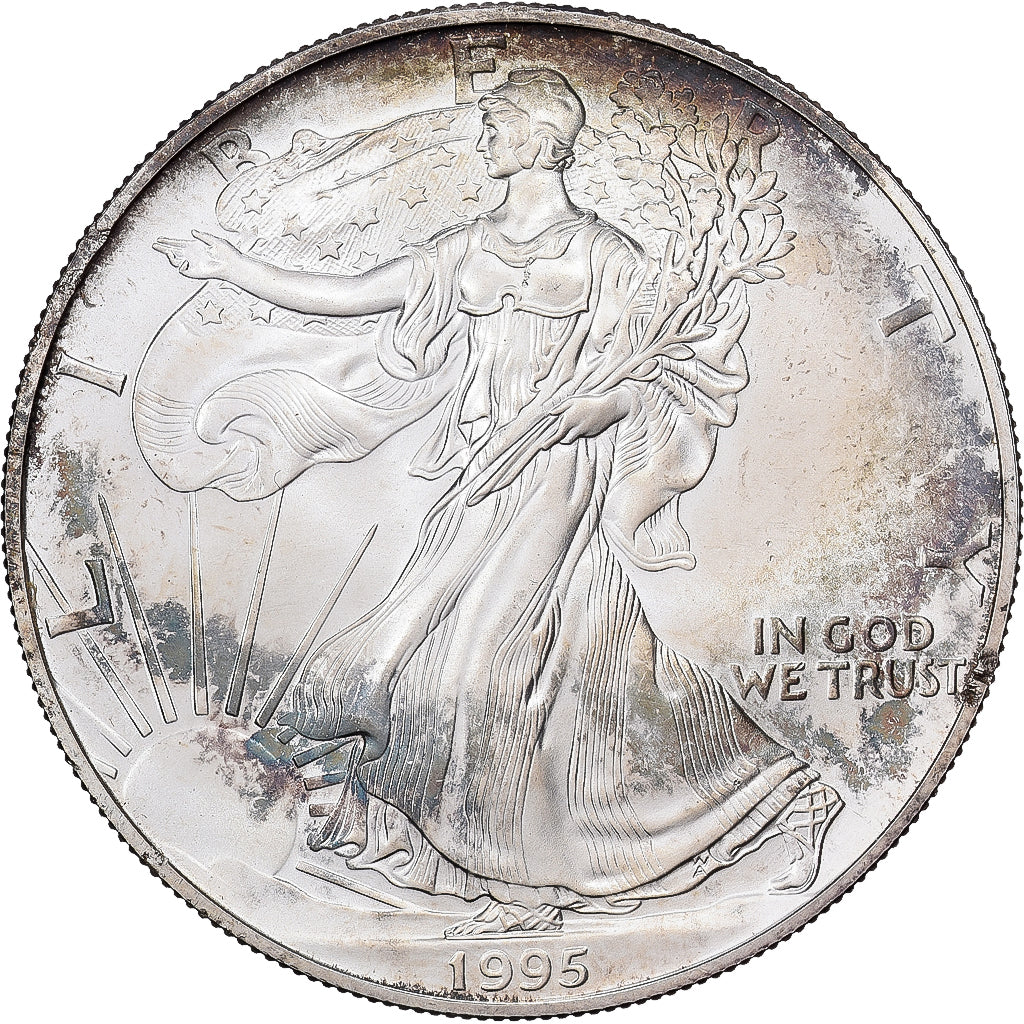 Vereinigte Staaten, Dollar, 1995, Philadelphia, Silber, VZ+, KM:273