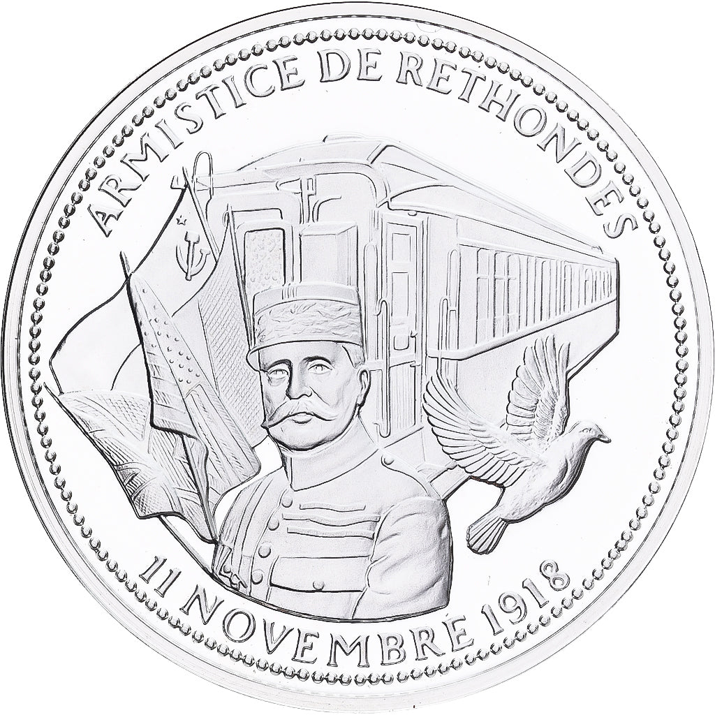 Francja, medal, Centenaire Première Guerre Mondiale, Armistice de Rethondes
