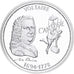 Francja, medal, Voltaire, Srebro, MS(65-70)