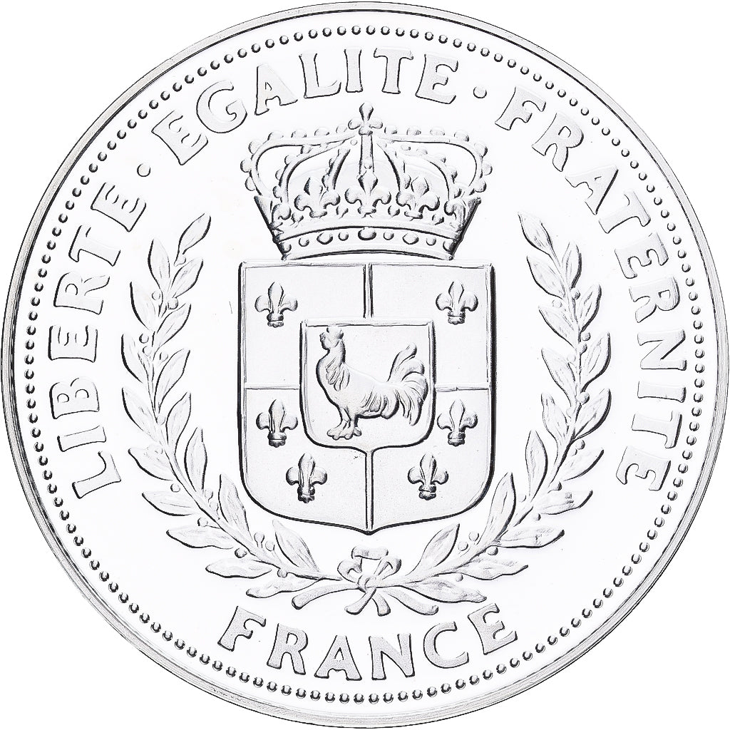 Francja, medal, Voltaire, Srebro, MS(65-70)