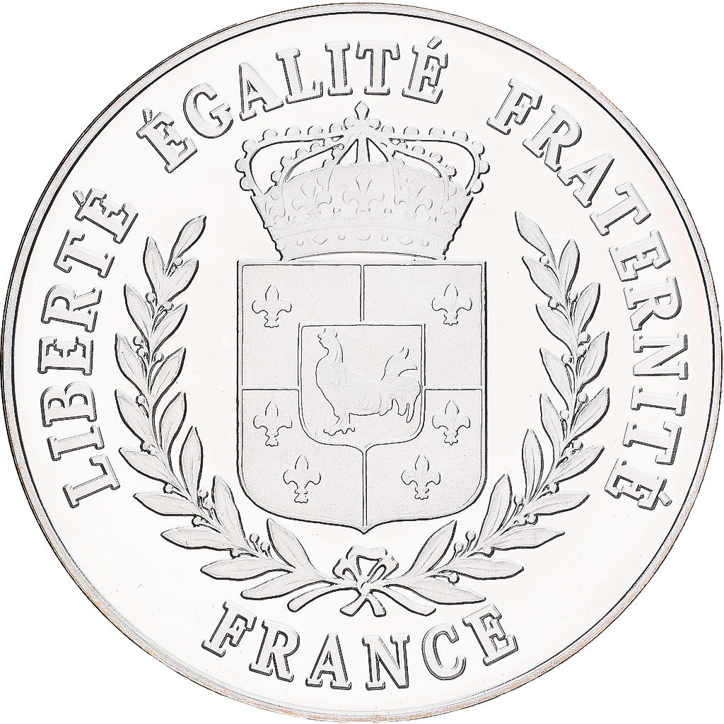France, Medal, Contes et Fables, Le Loup et l'Agneau, Silver, MS(65-70)