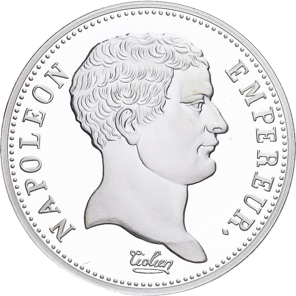 França, medalha, Reproduction, 2 Francs 1807 A, Napoléon Ier, Prata, MS(65-70)