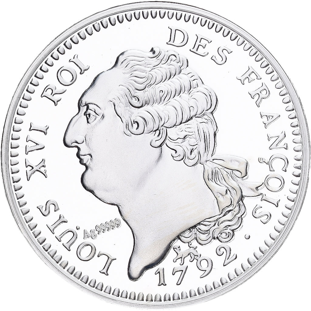 Francia, medalla, Reproduction du Louis d'Or au Génie 1792, Plata, FDC
