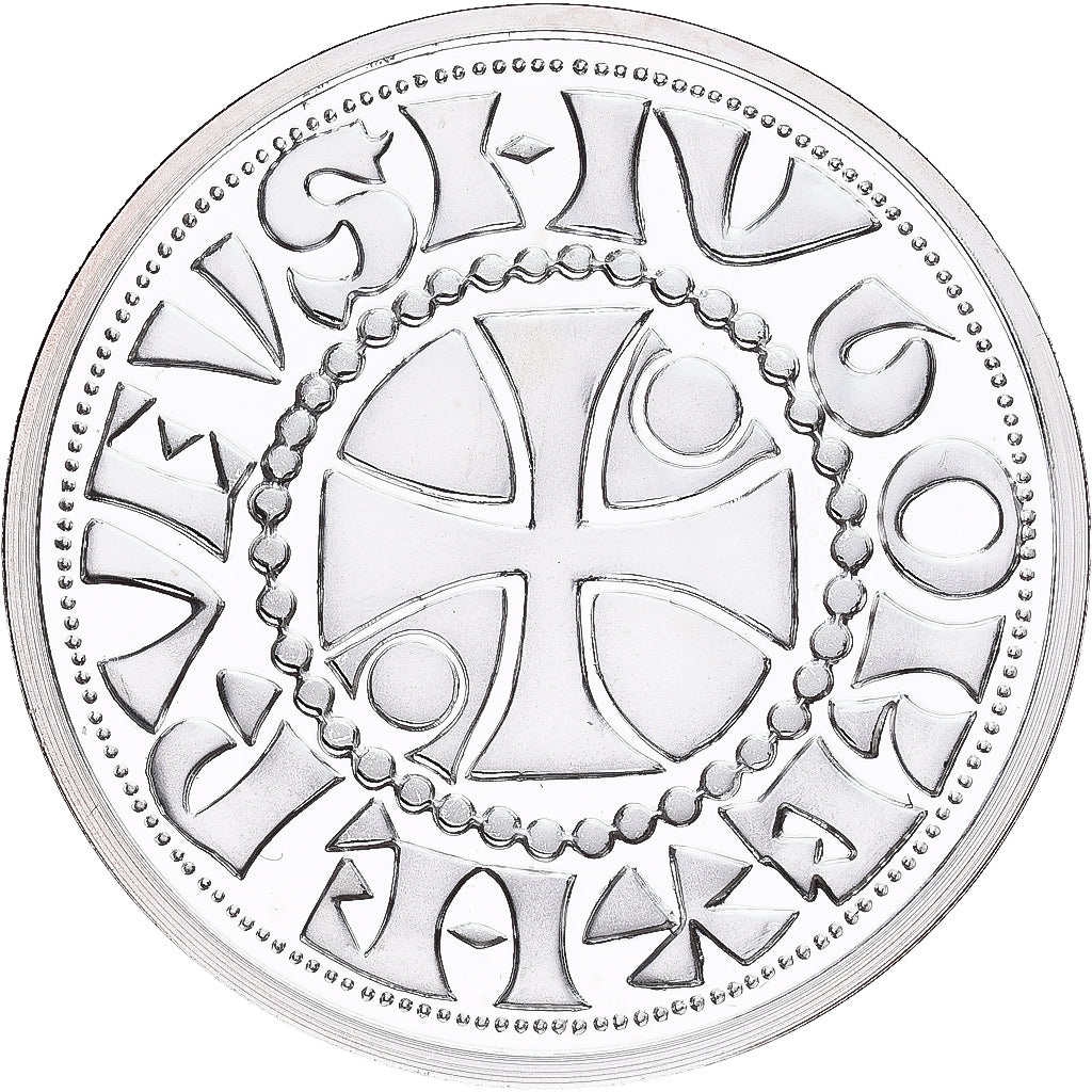 France, Medal, Reproduction du Denier de Beauvais, Silver, MS(65-70)