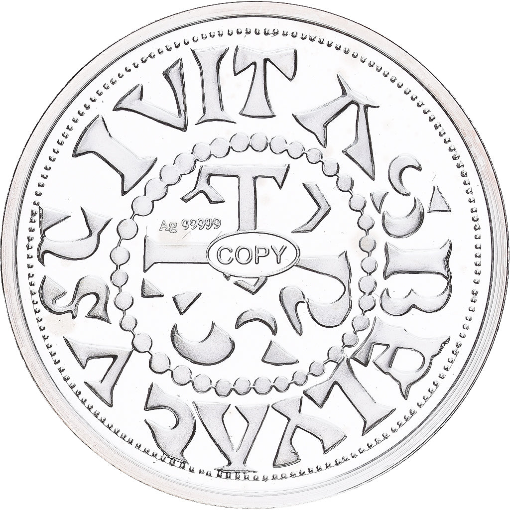 France, Medal, Reproduction du Denier de Beauvais, Silver, MS(65-70)
