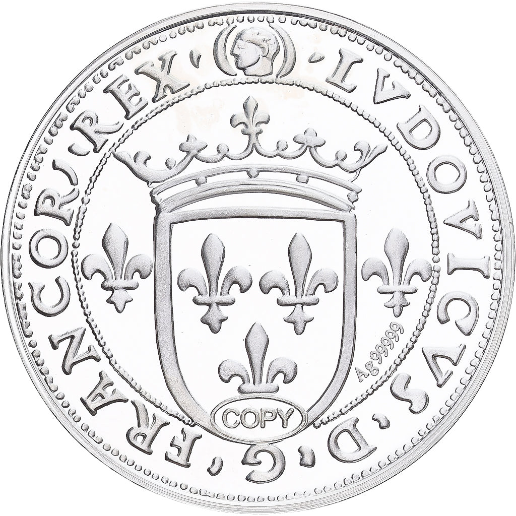 França, medalha, Grossone d'Argent, Duché de Milan, Prata, MS(65-70)