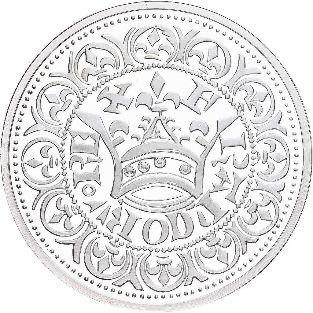 França, medalha, Reproduction du Gros Blanc à la Couronne, Jean II Le Bon