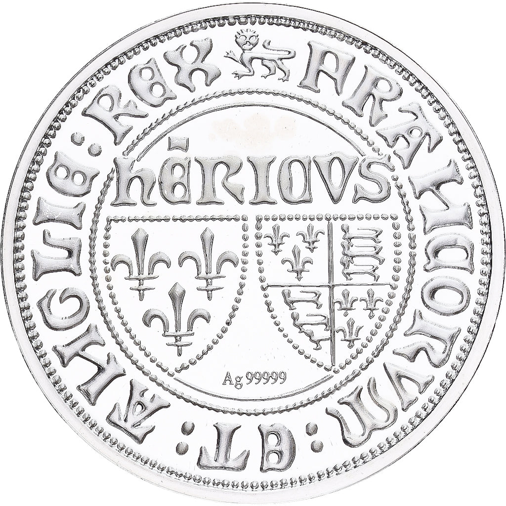 Francia, medaglia, Reproduction du Blanc aux Ecus, Henry VI de Lancastre