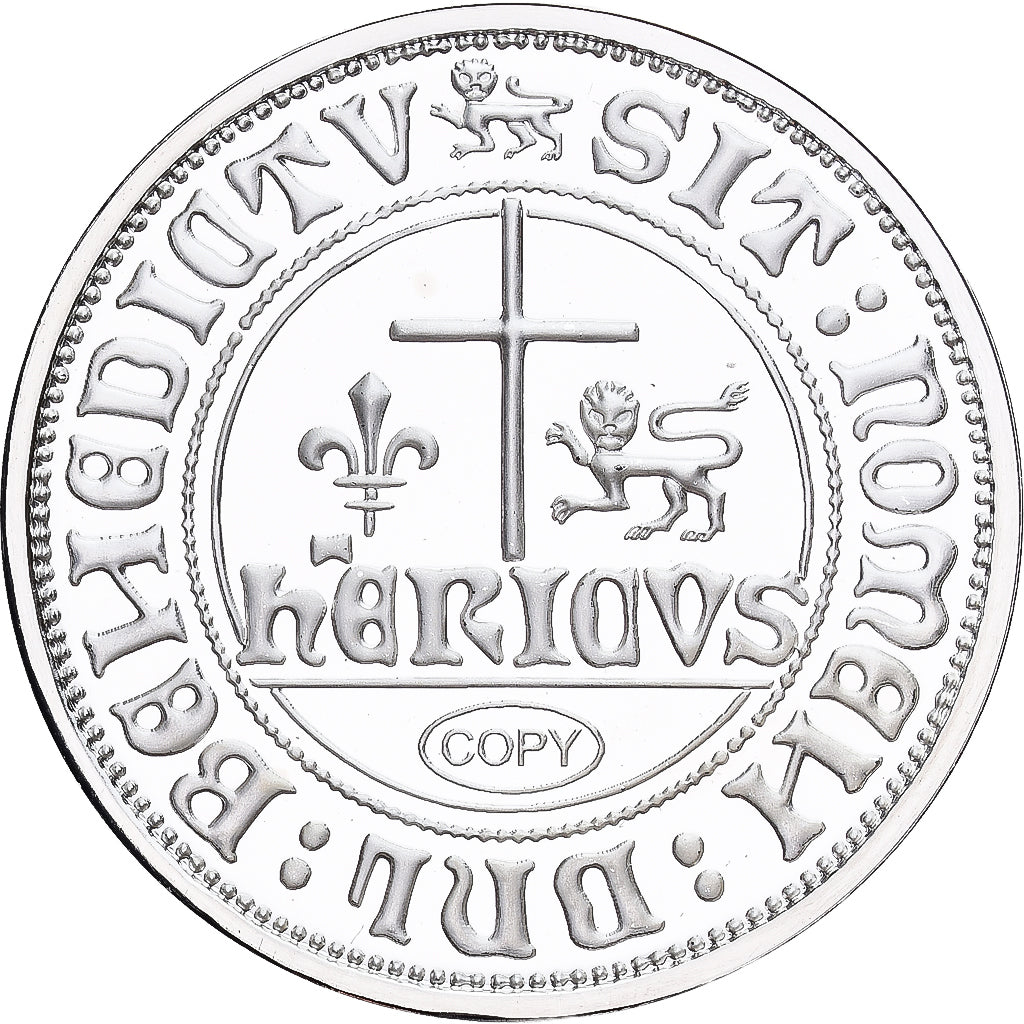Francia, medaglia, Reproduction du Blanc aux Ecus, Henry VI de Lancastre
