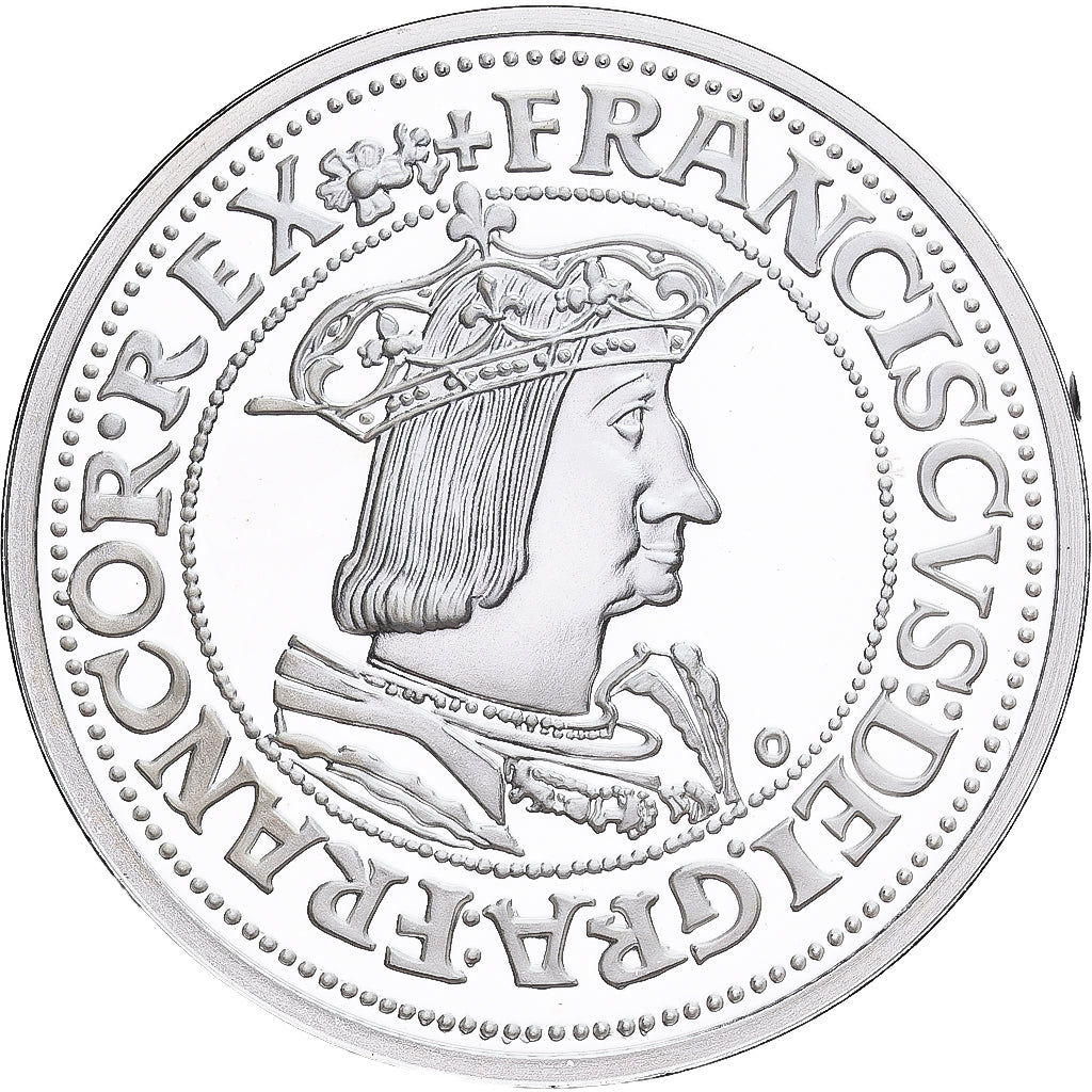 Francia, medalla, Reproduction Teston de François Ier, Plata, FDC