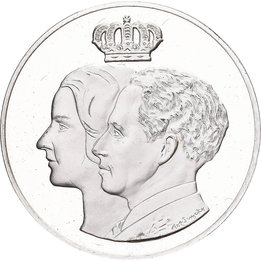 Belgium, Medal, Leopold III et Astrid, 1980, Silver, MS(63)