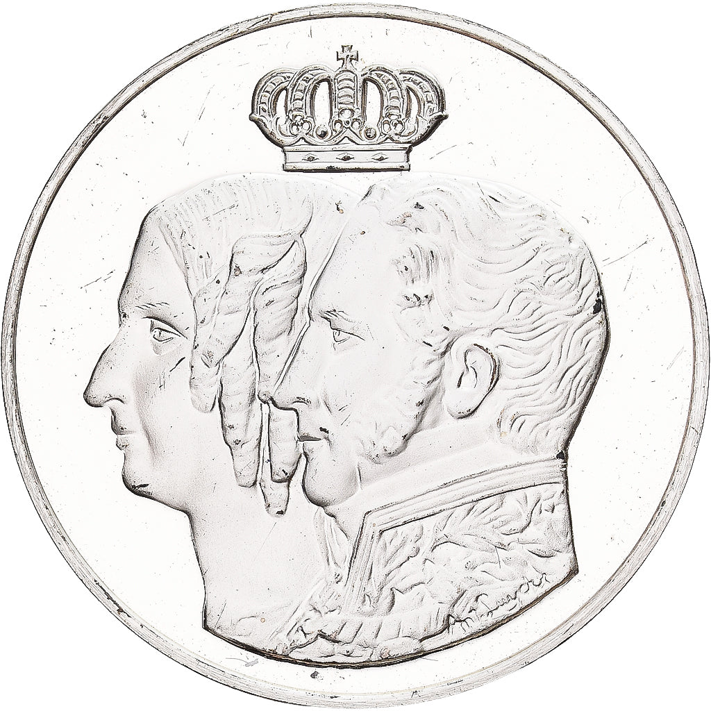 Bélgica, medalha, Léopold I et Louise-Marie, 1980, Prata, MS(63)
