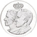 Belgique, Médaille, Baudouin I et Fabiola, 1980, Argent, SPL