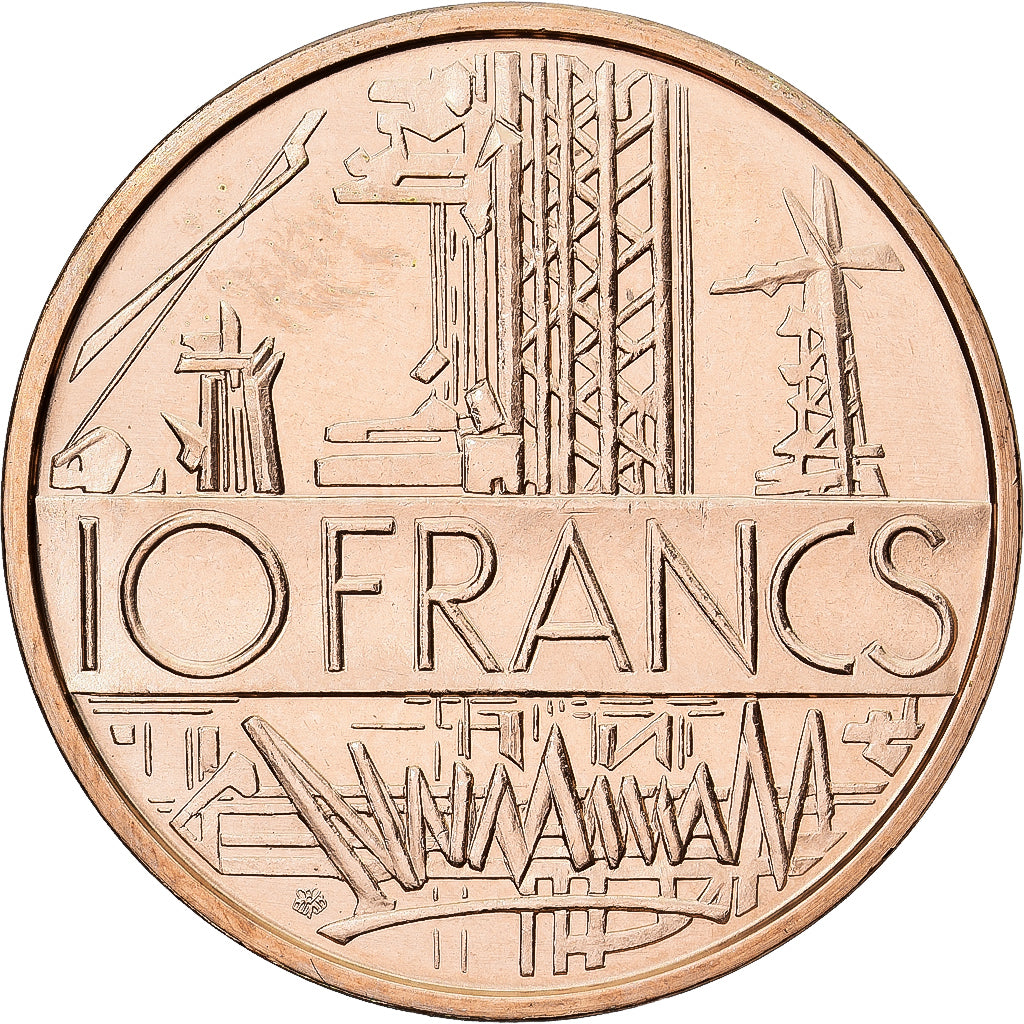 France, 10 Francs, Mathieu, 1974, Paris, série FDC, Cupro-aluminium-nickel