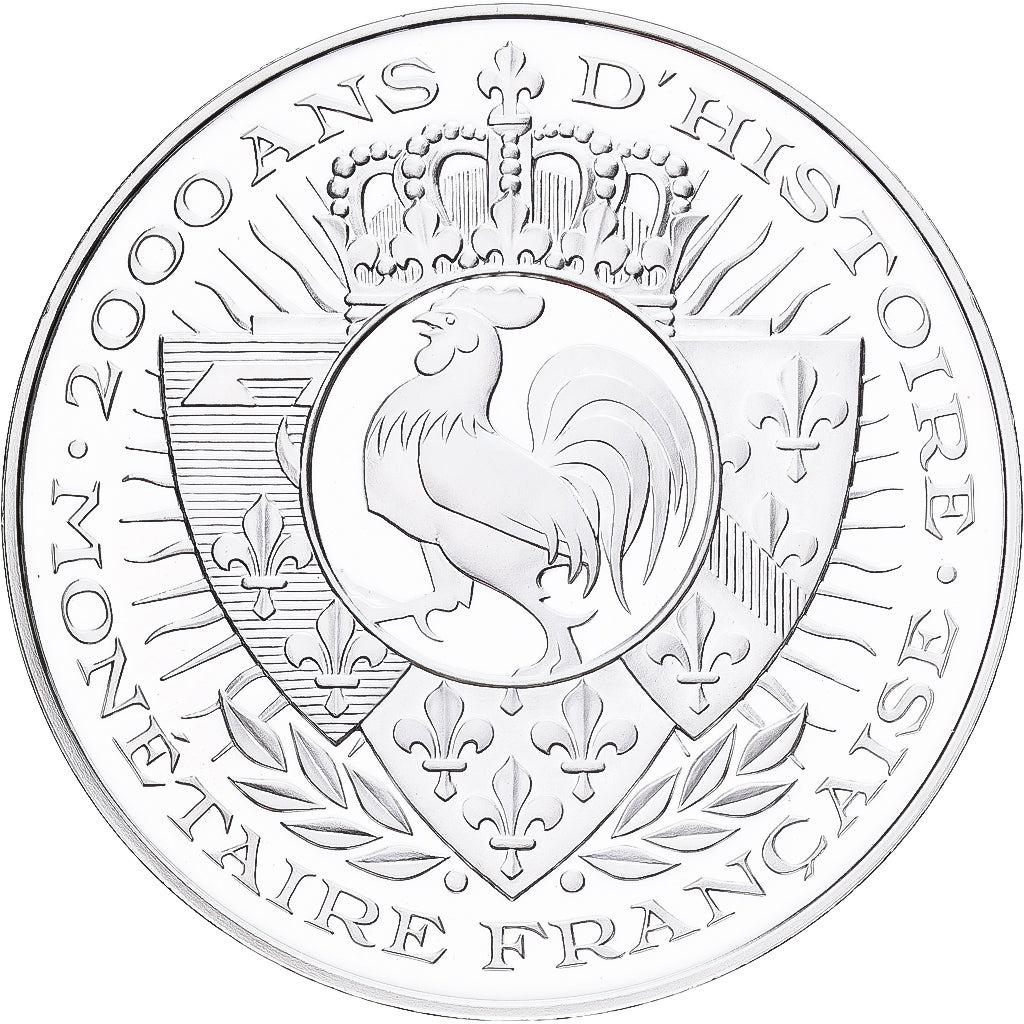 Frankreich, Medaille, Histoire Monétaire, Douzain Charles VII, Silber, STGL