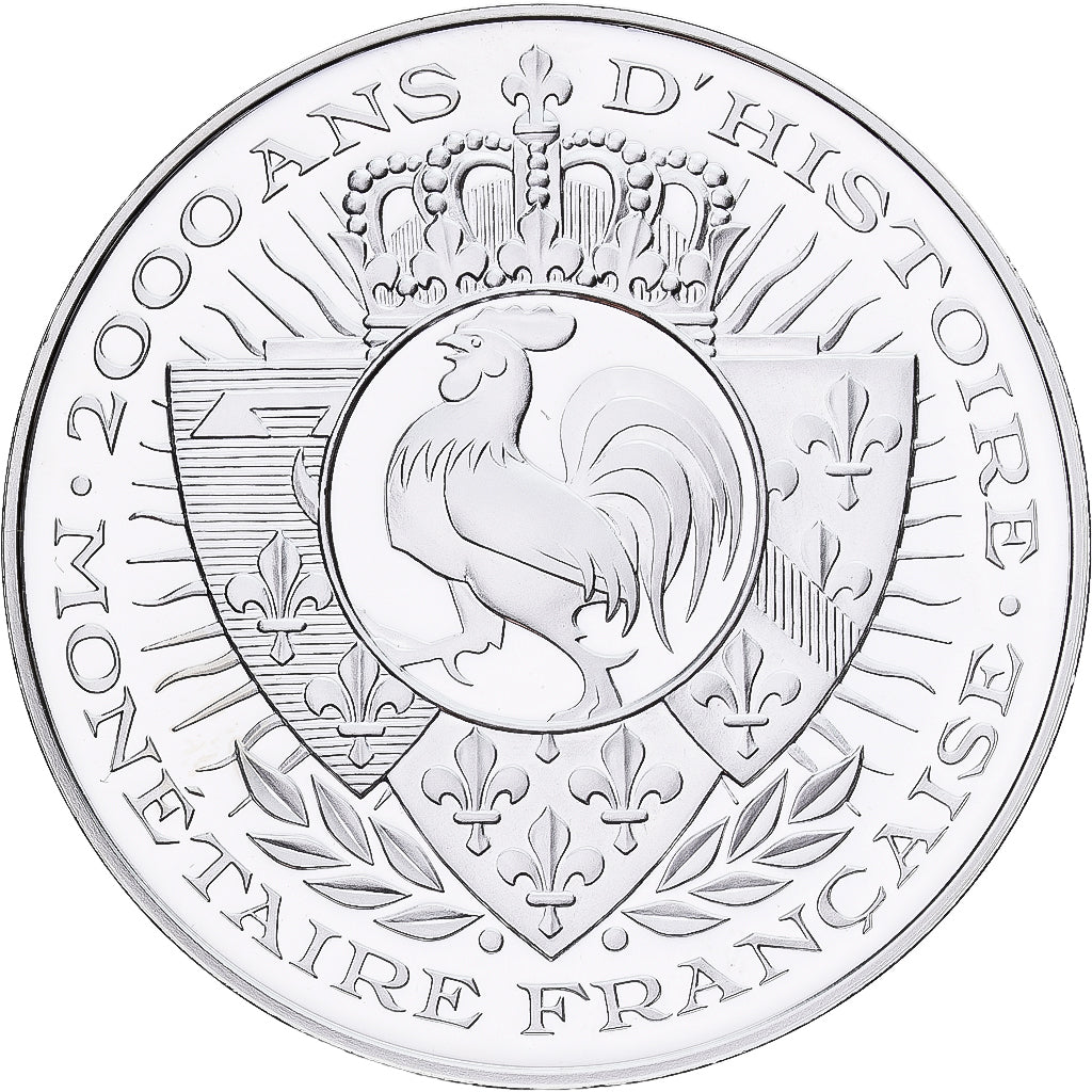 Frankreich, Medaille, Histoire Monétaire, Douzain aux deux H, Silber, STGL