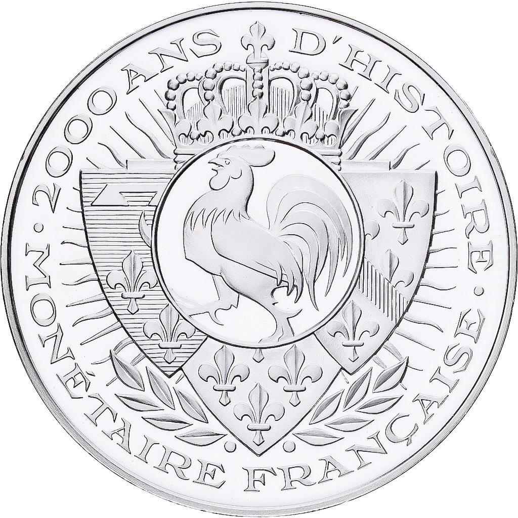 France, Medal, Histoire Monétaire, Lion d'Or, Silver, MS(65-70)