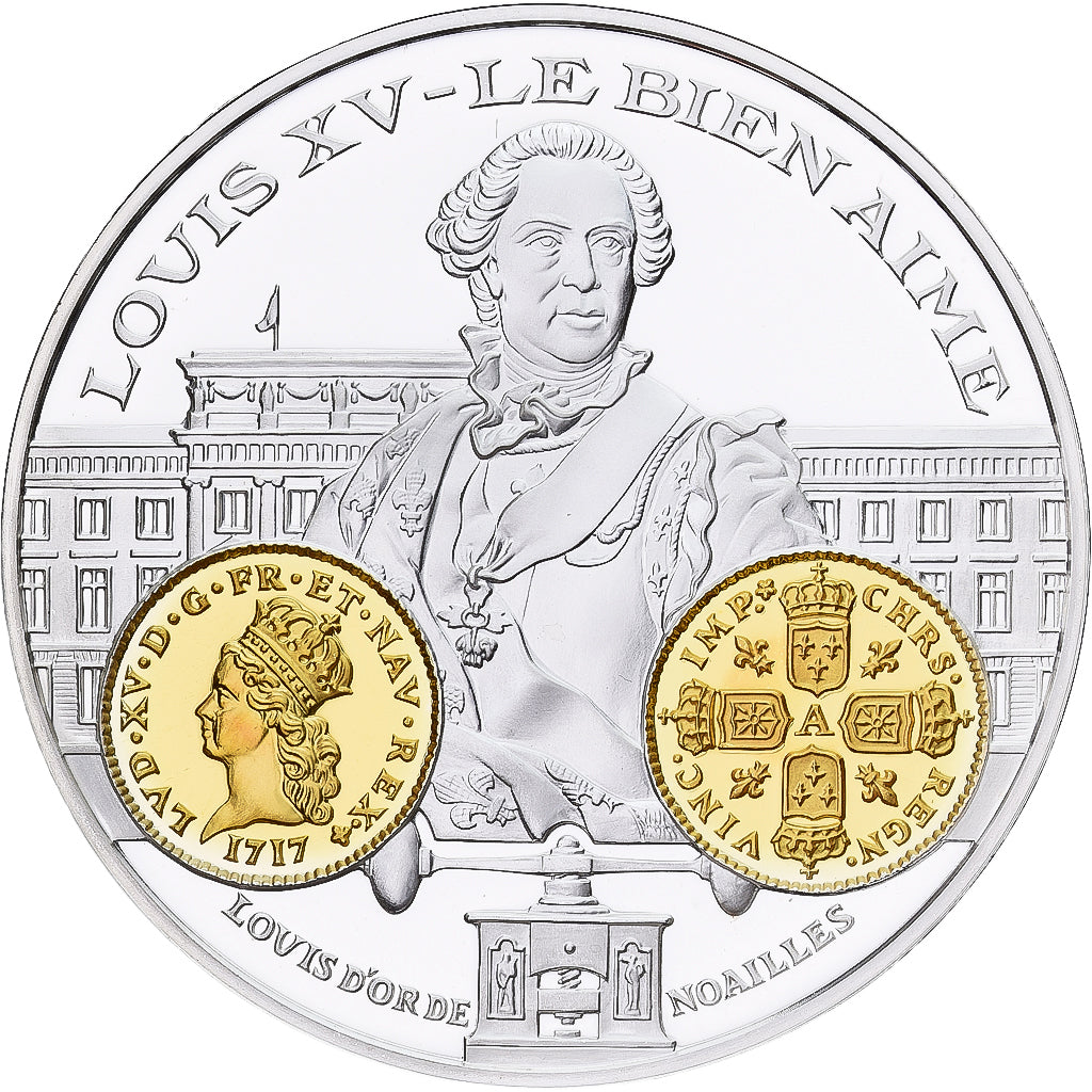 Frankreich, Medaille, Histoire Monétaire, Louis d'or de Noailles, Silber, STGL