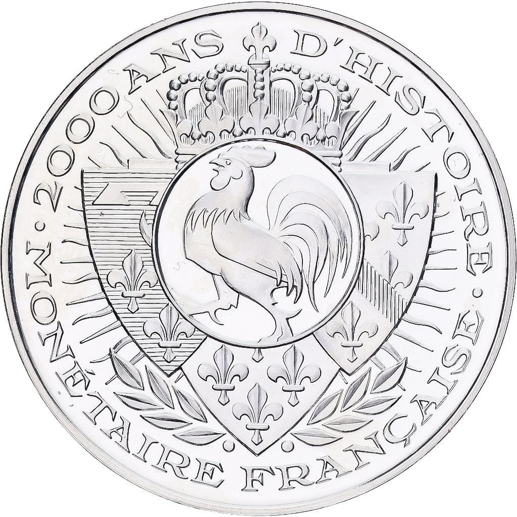 France, Médaille, Histoire Monétaire, 2 Francs Napoléon II, Argent, FDC