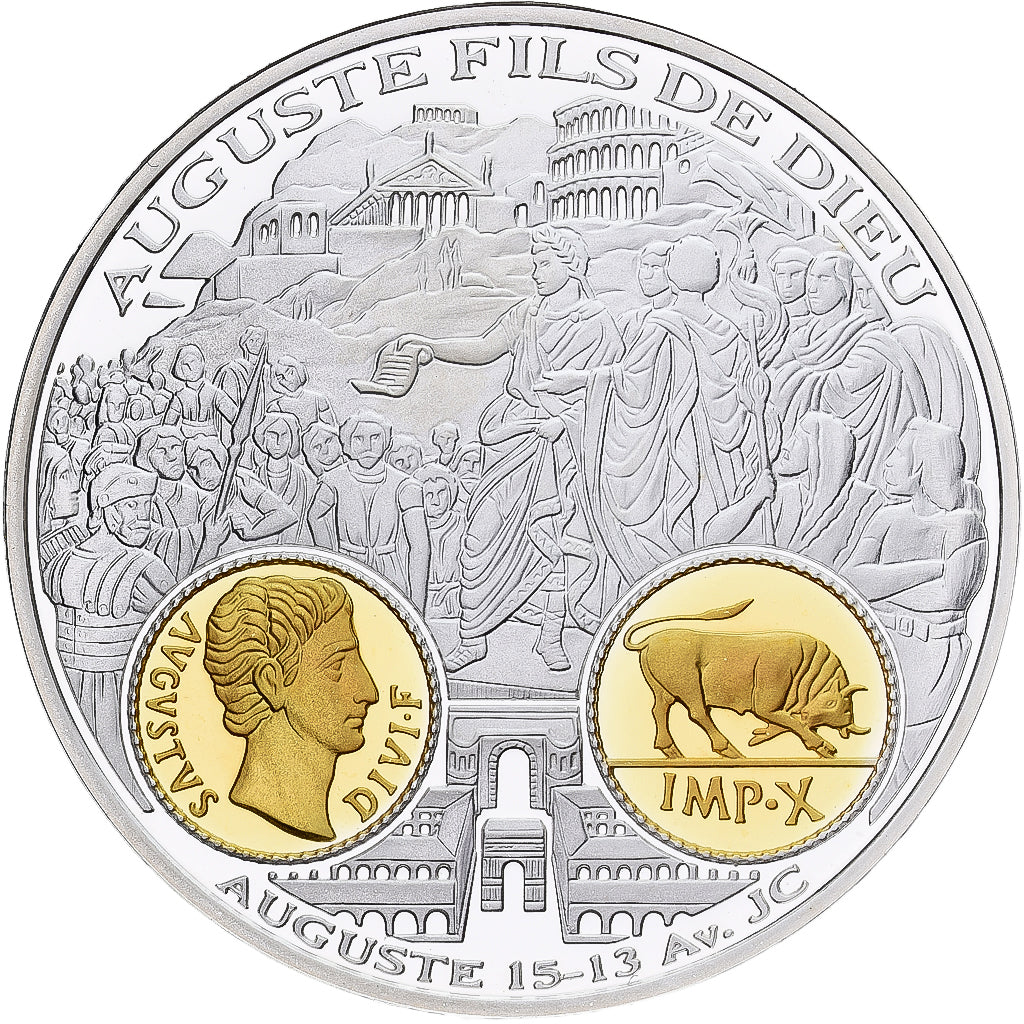 Frankreich, Medaille, Histoire Monétaire, Auguste, Silber, STGL
