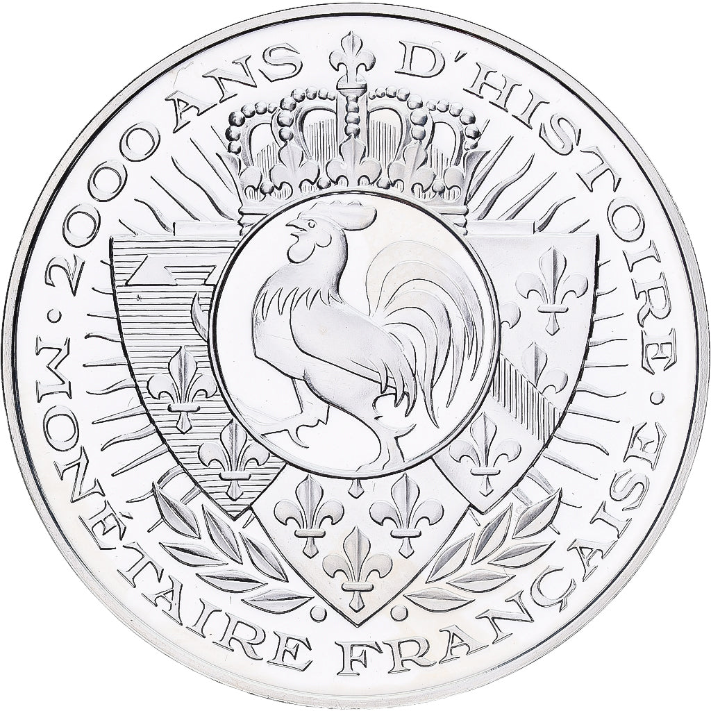 Frankreich, Medaille, Histoire Monétaire, Auguste, Silber, STGL