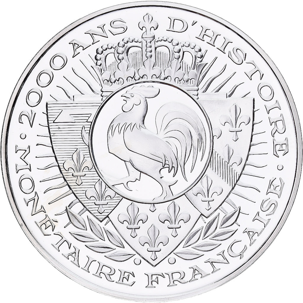 Francia, medalla, Petit Royal Assis 1290, Plata, FDC
