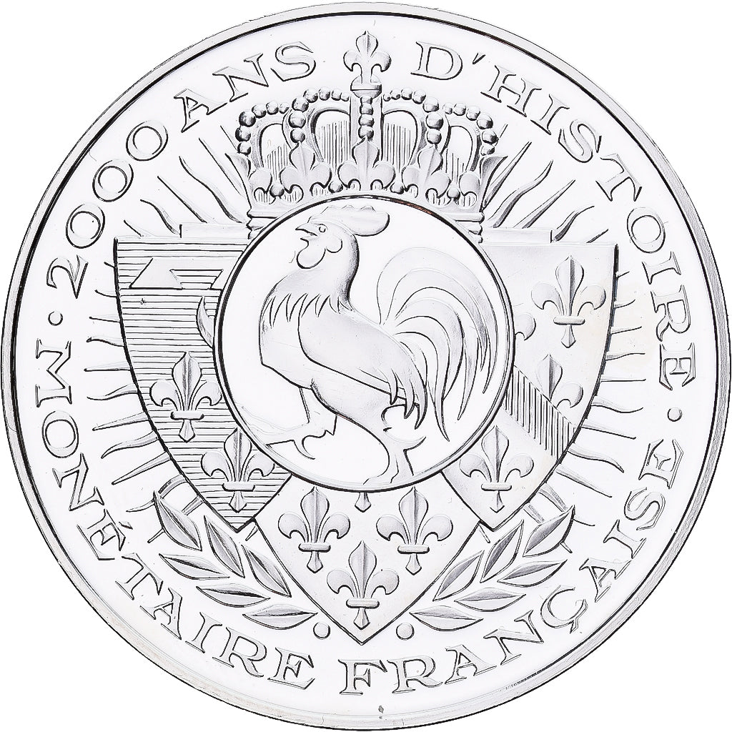 France, Medal, Histoire Monétaire, Double Louis, Silver, MS(65-70)