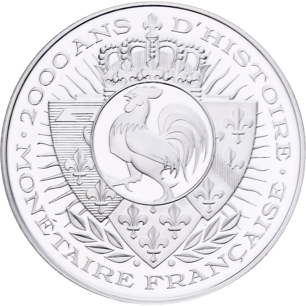 France, Medal, Histoire Monétaire, Charles IV, Maille Blanche, Silver