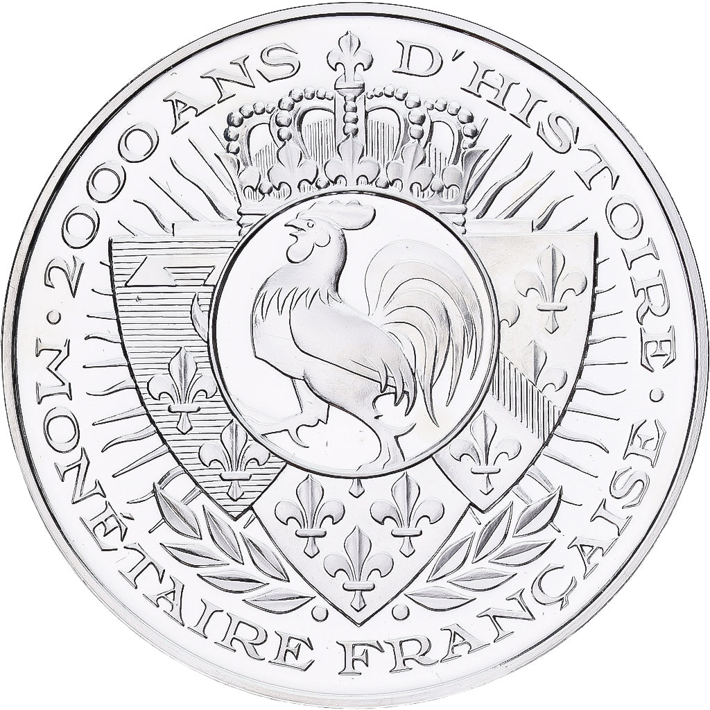 France, Medal, Histoire Monétaire, l'Ange d'Or, Silver, MS(65-70)