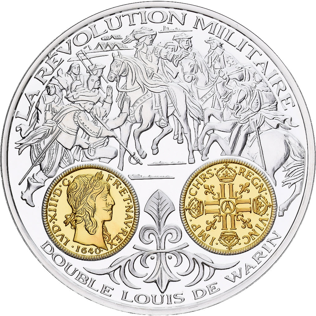 France, Medal, Histoire Monétaire, Double Louis de Warin, Silver, MS(65-70)