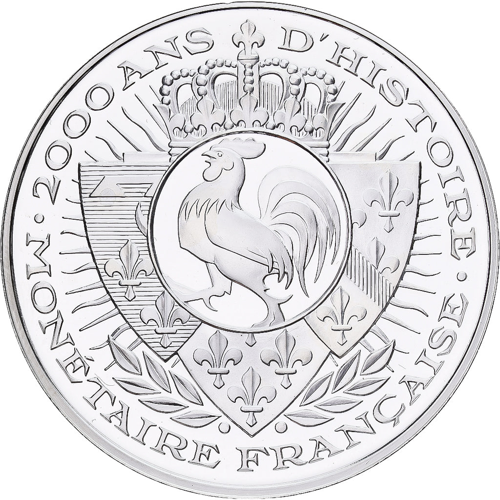 France, Medal, Histoire Monétaire, Double Louis de Warin, Silver, MS(65-70)