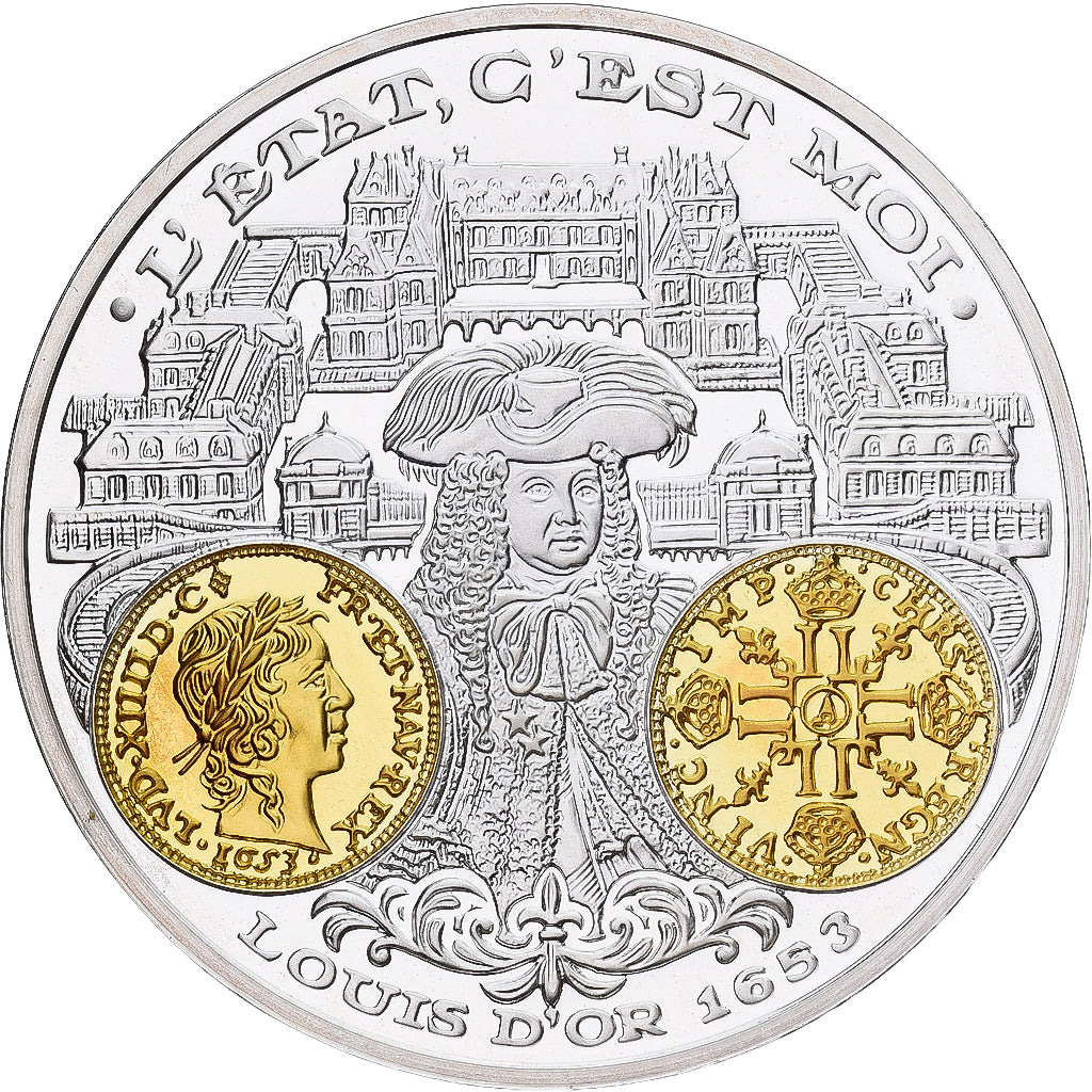 France, Médaille, Histoire Monétaire, Louis d'Or 1653, Argent, FDC