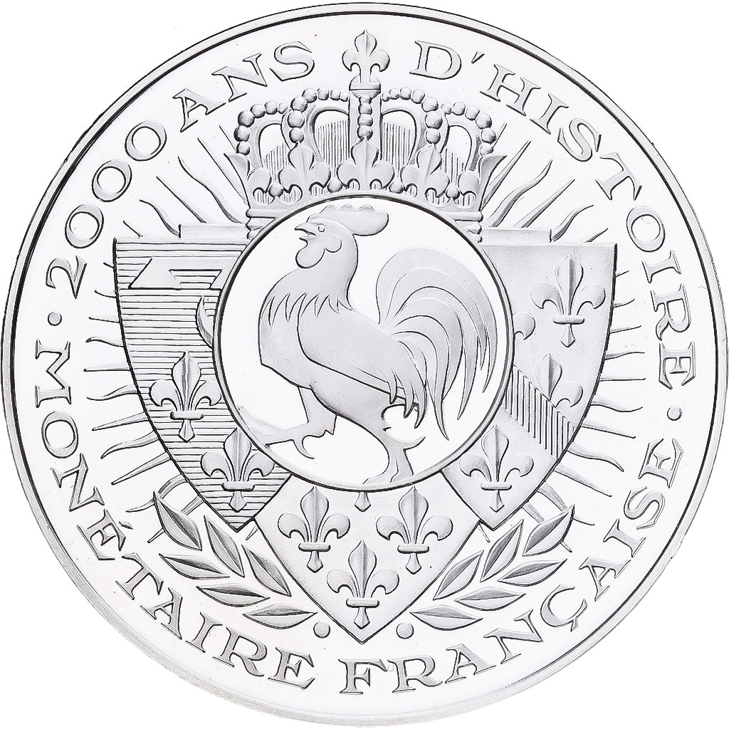 Francja, medal, Histoire Monétaire, Lis d'Or, Srebro, MS(65-70)