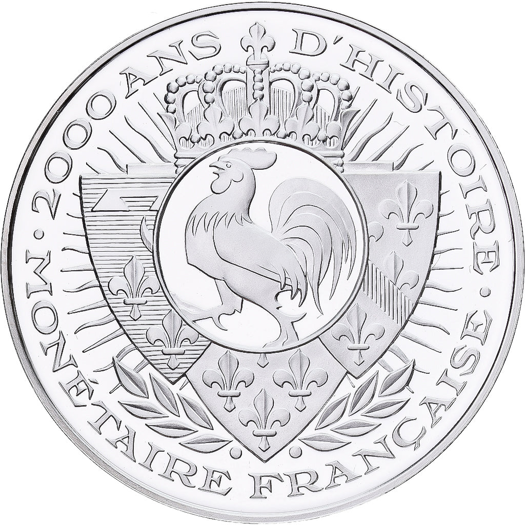 France, Medal, Histoire Monétaire, Denier de Chinon, Silver, MS(65-70)